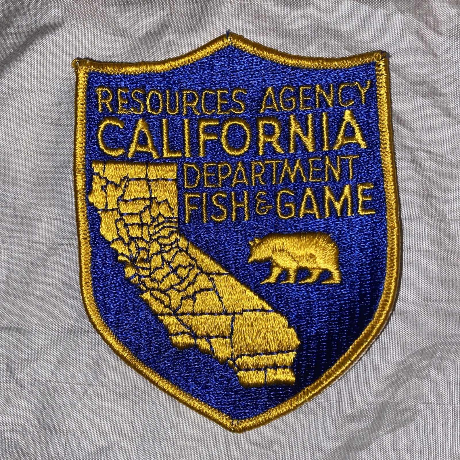Vtg Obsolete Resources Agency California Department Fish & Game Patch