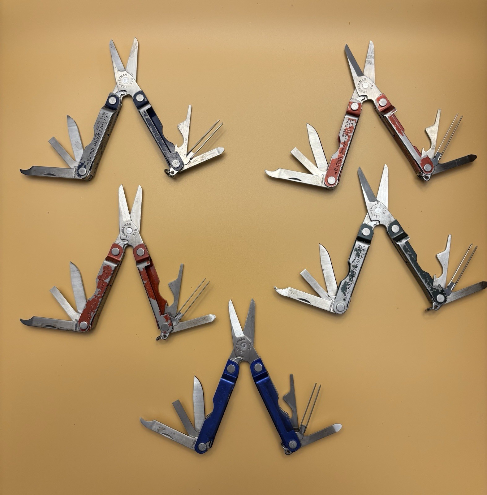 Used Leatherman Micra Multi-Tools: Various Colors/Conditions - All Work Well