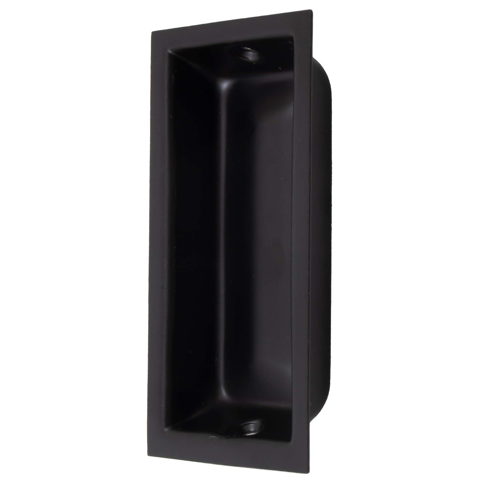 Large Rectangular Flush Pull, 3-5/8" x 1-3/4" x 17/32", Matte Black by Stone Har