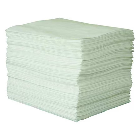 Condor 35Zr06 Sorbent Pad, 21 Gal, 15 In X 19 In, Oil, White, 100 Pk