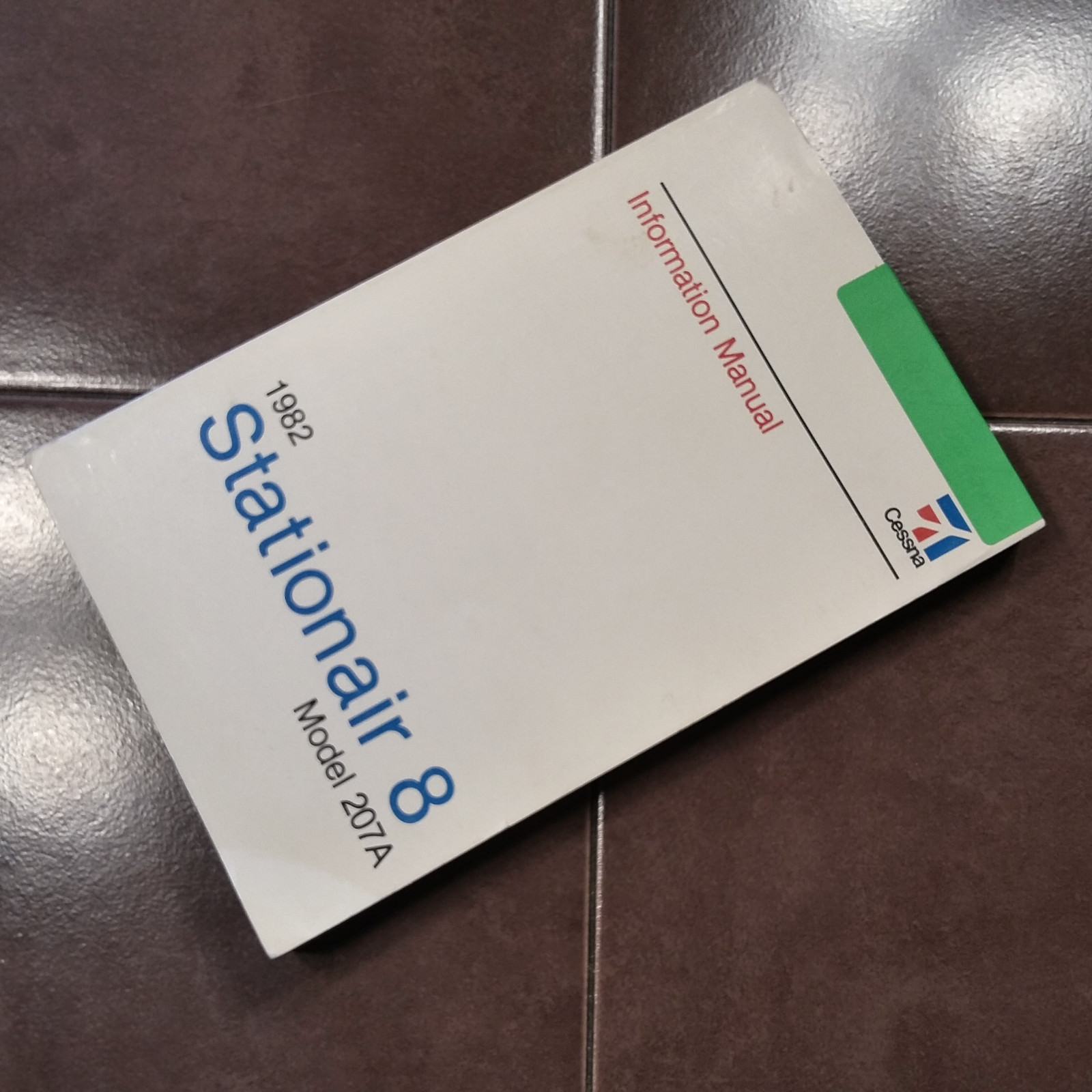 1982 Cessna 207A Stationair 8 Pilot's Information Manual