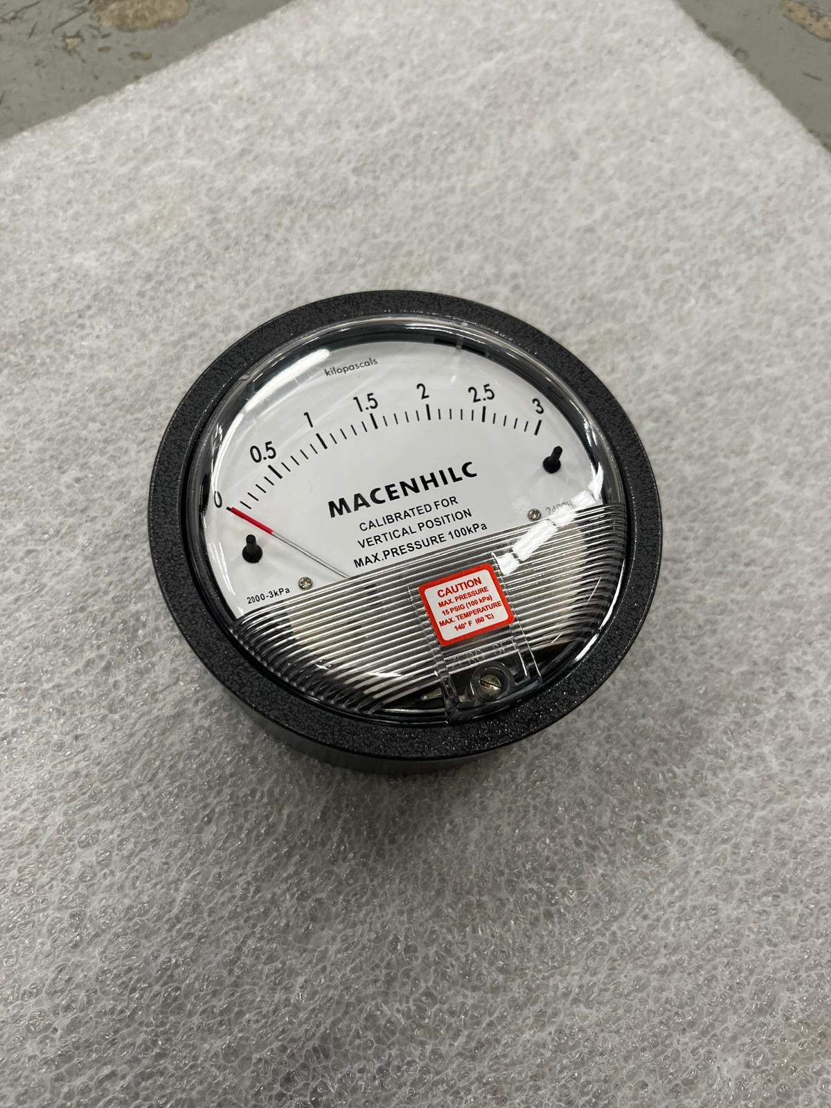Barometer for Dust Collector (Negative Pressure Gauge) (ALL)