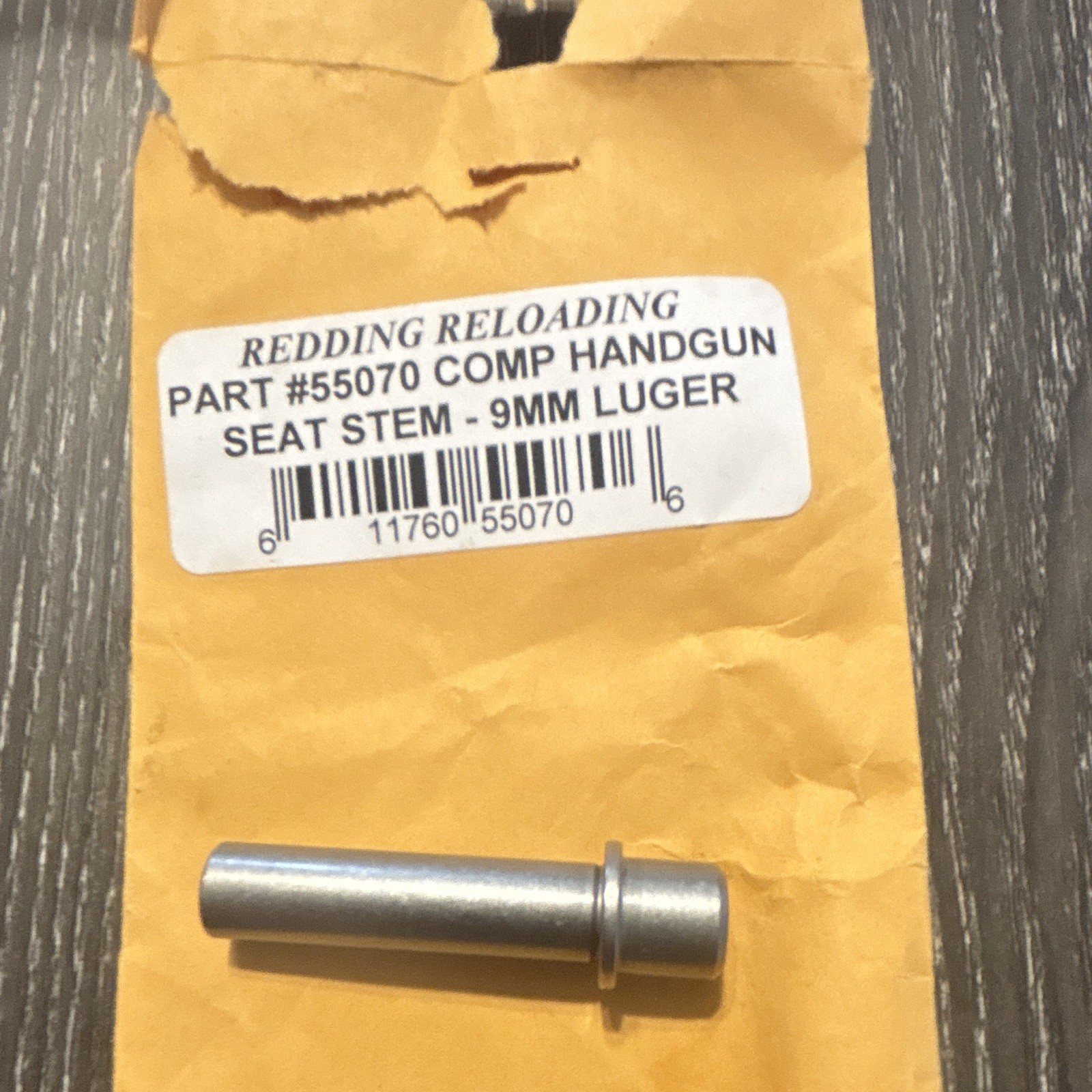 Redding Reloading Comp Handgun Seat Stem 9mm Luger MPN 55070