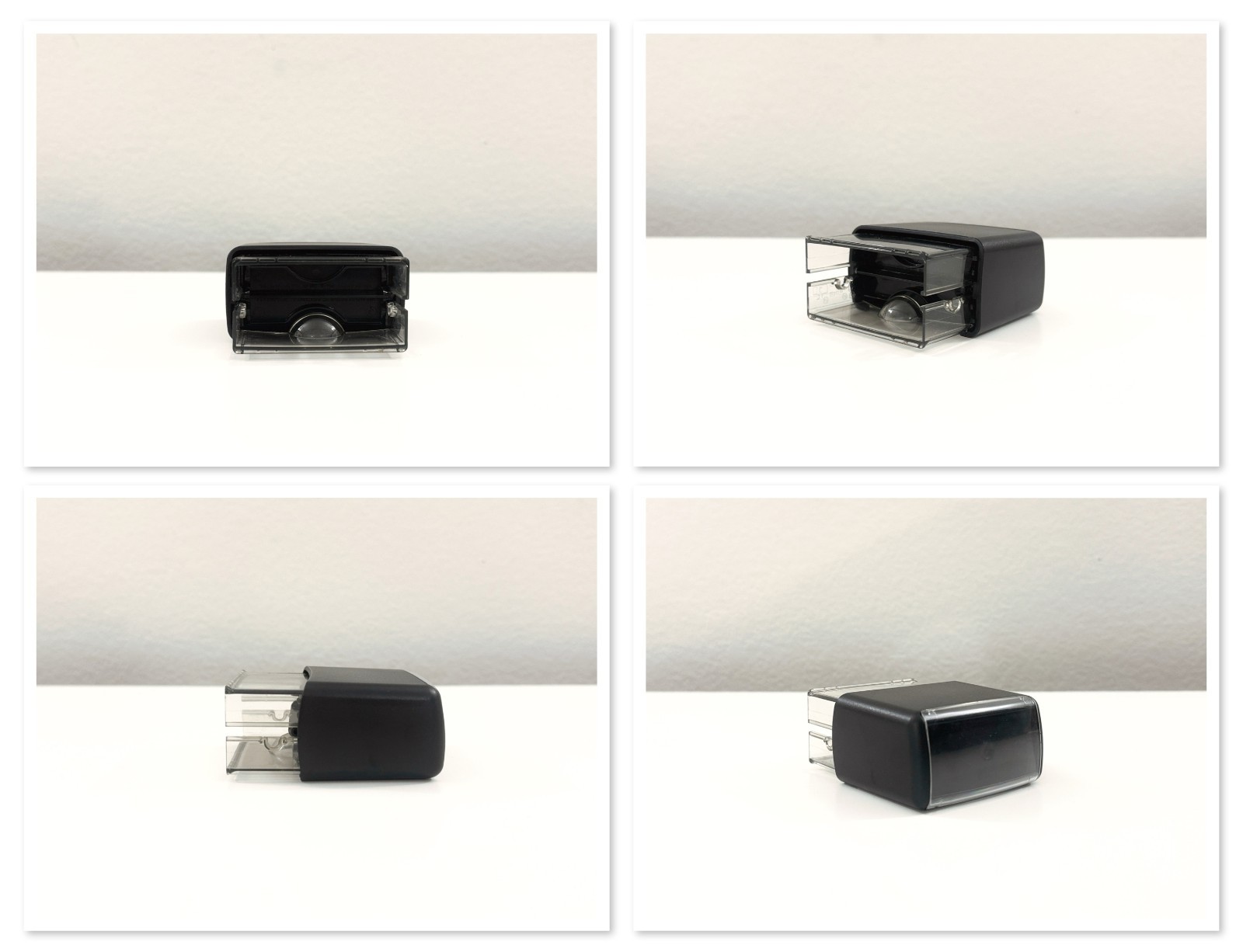 Blank Large Self-Inking Stamp in Black Ink