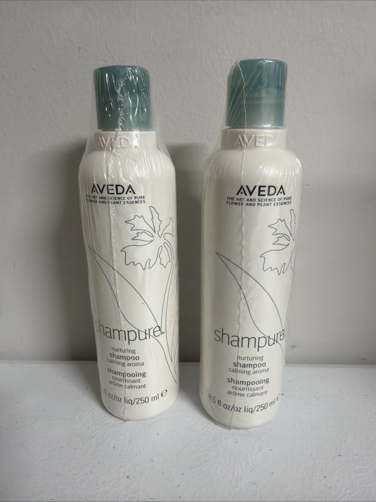NEW 2x Aveda Shampure Shampoo by Aveda for Unisex - 8.5 oz /250 each