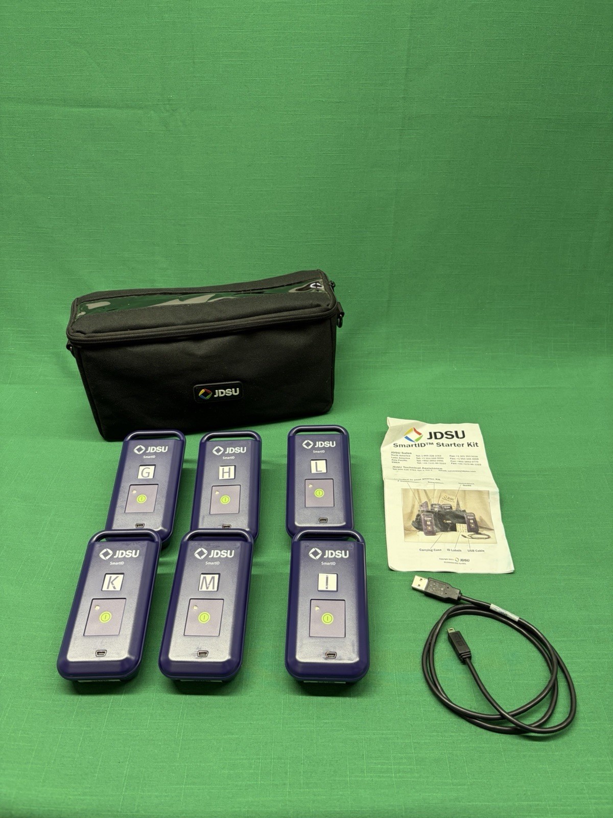 JDSU Starter Kit 6 x SmartID (21158372) with Adapters in Bag N292 (6E)