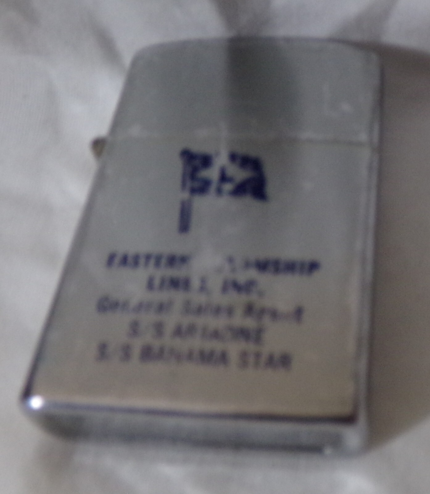 1960-61 EASTERN STEAMSHIP LINES ADVERTISING FLIP TOP FLUID LIGHTER JAPAN