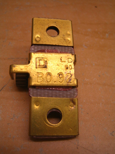 Square D B0.92 B Overload Relay Thermal Unit ~ Heater