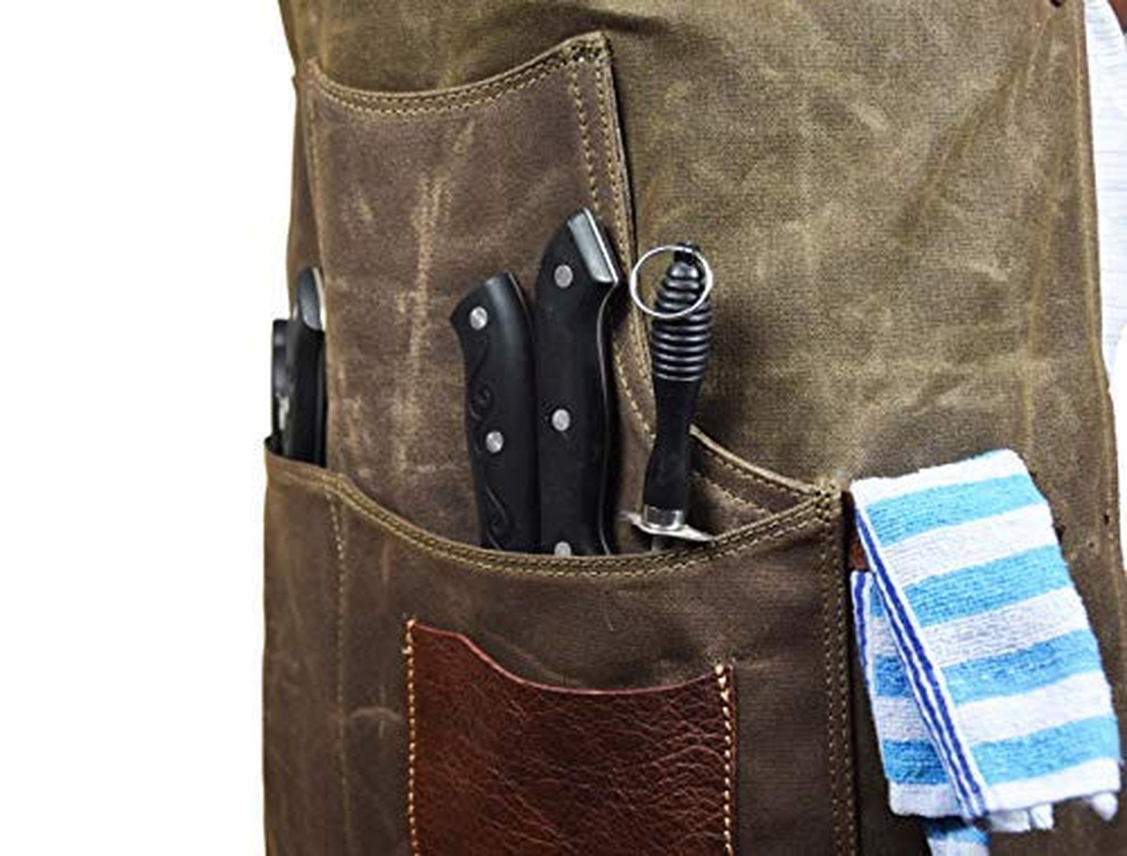 One Size Fits Utility Apron | Adjustable Cross-Back Straps | Multi-Use Shop A...