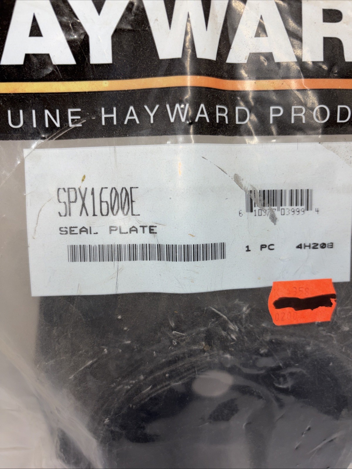 Hayward Seal Plate Part# SPX1600E