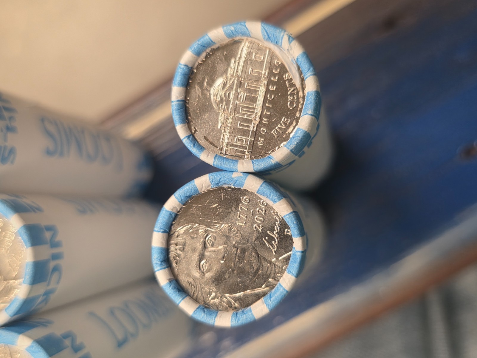 2026 coin set 3 Quarter Rolls 3 Dime Rolls 3 half Rolls 3 nickle rolls