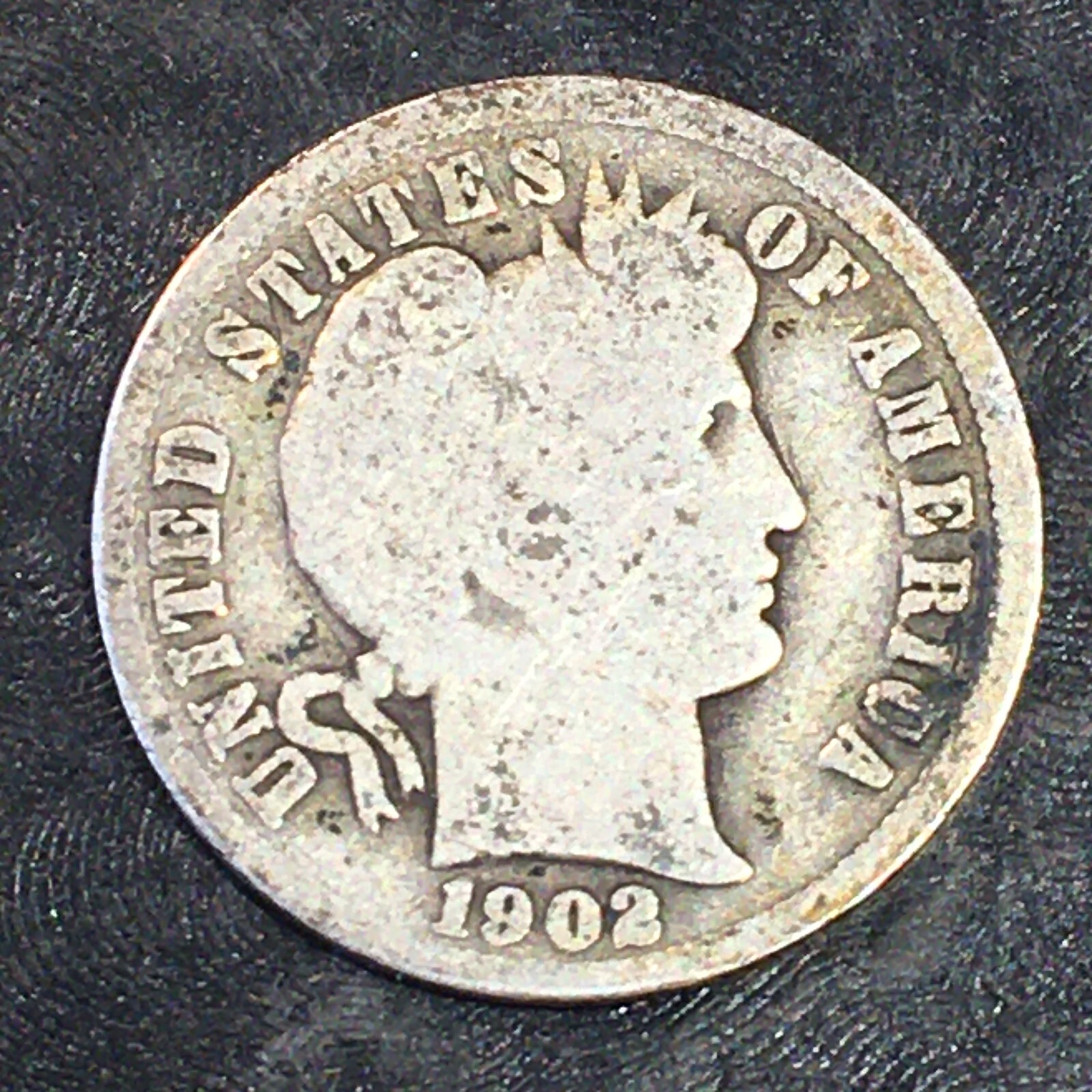 1902 Barber Silver Dime - High Quality Scans #o632