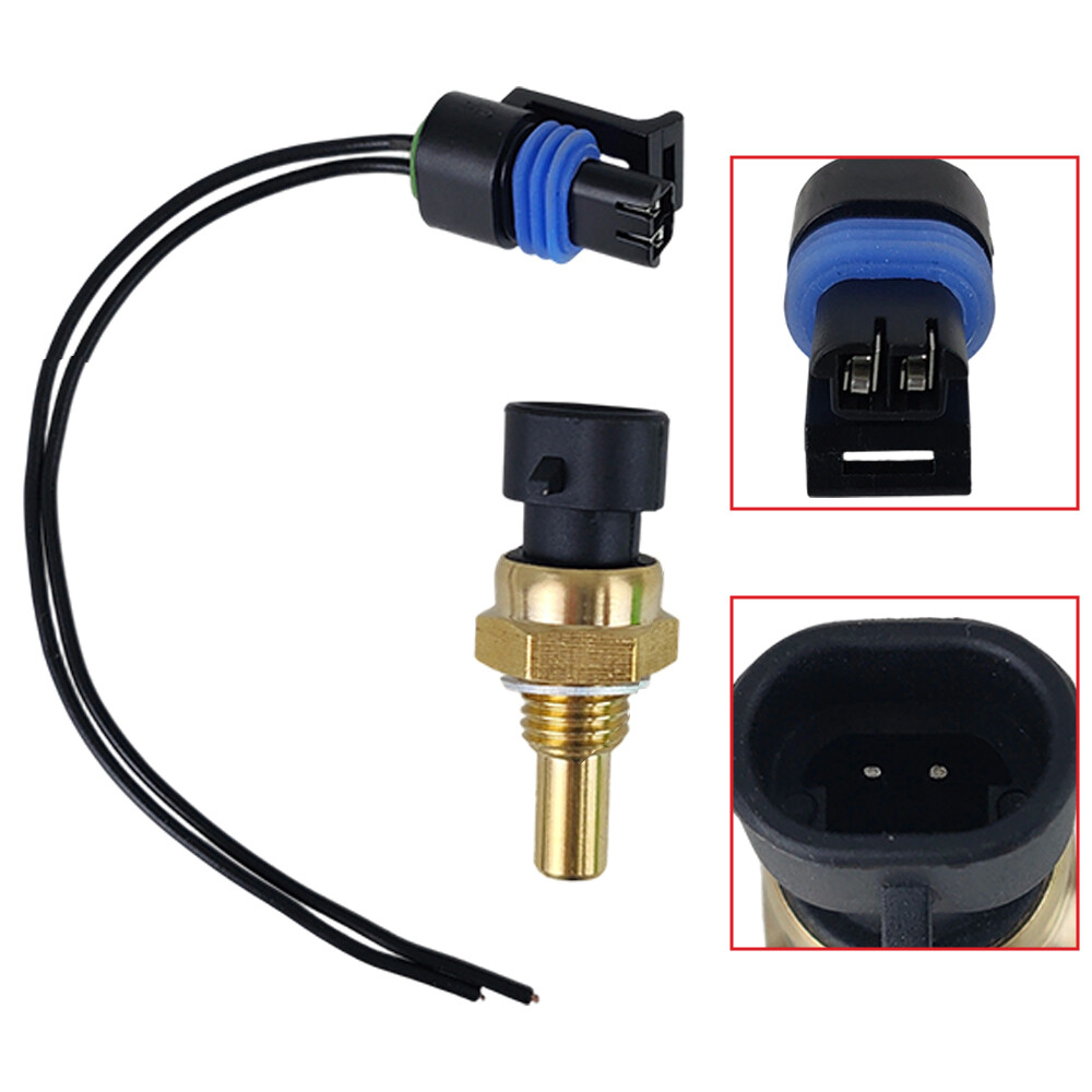 Coolant Temperature Sensor with Connector for Buick Cadillac Chevrolet GM