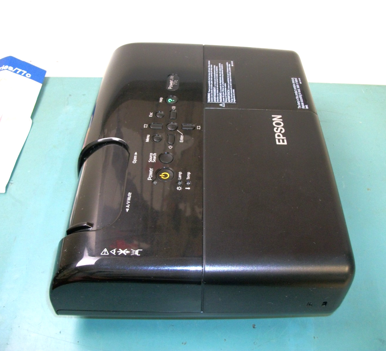 EPSON EMP-X5 PowerLite 77C LCD Presentation Projector w/Case & Cords Shown