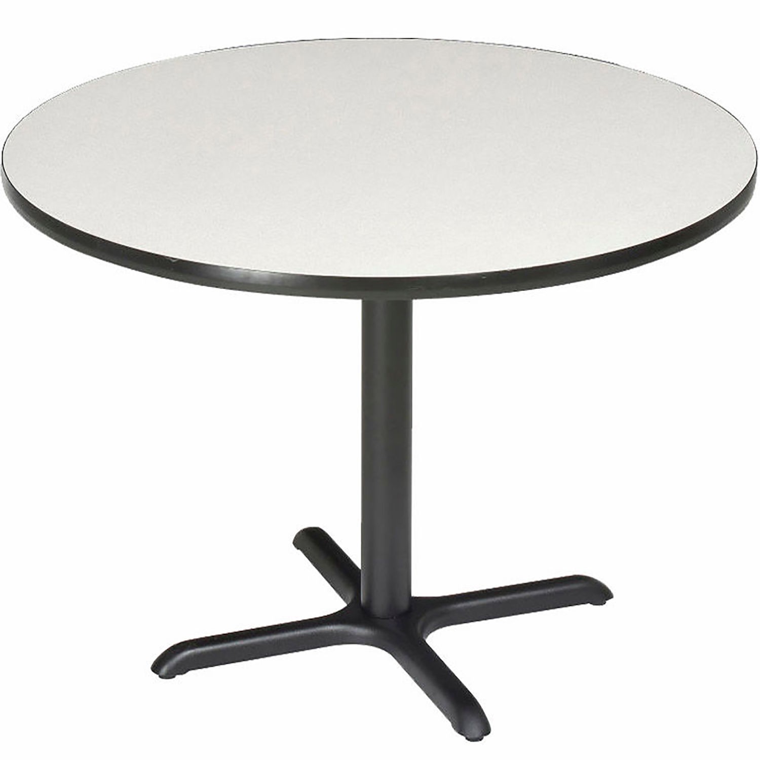 Round Counter Height Restaurant Table Gray 42"W x 36"H