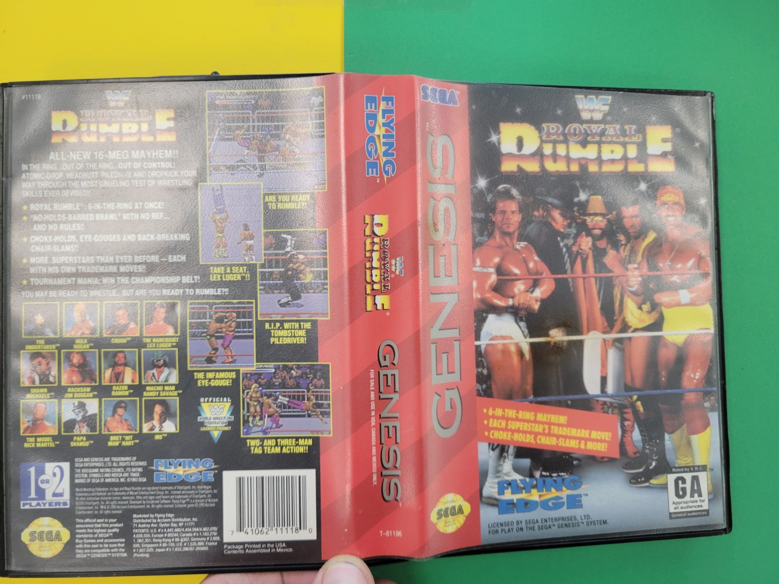 WWF Royal Rumble Sega Genesis Case Only