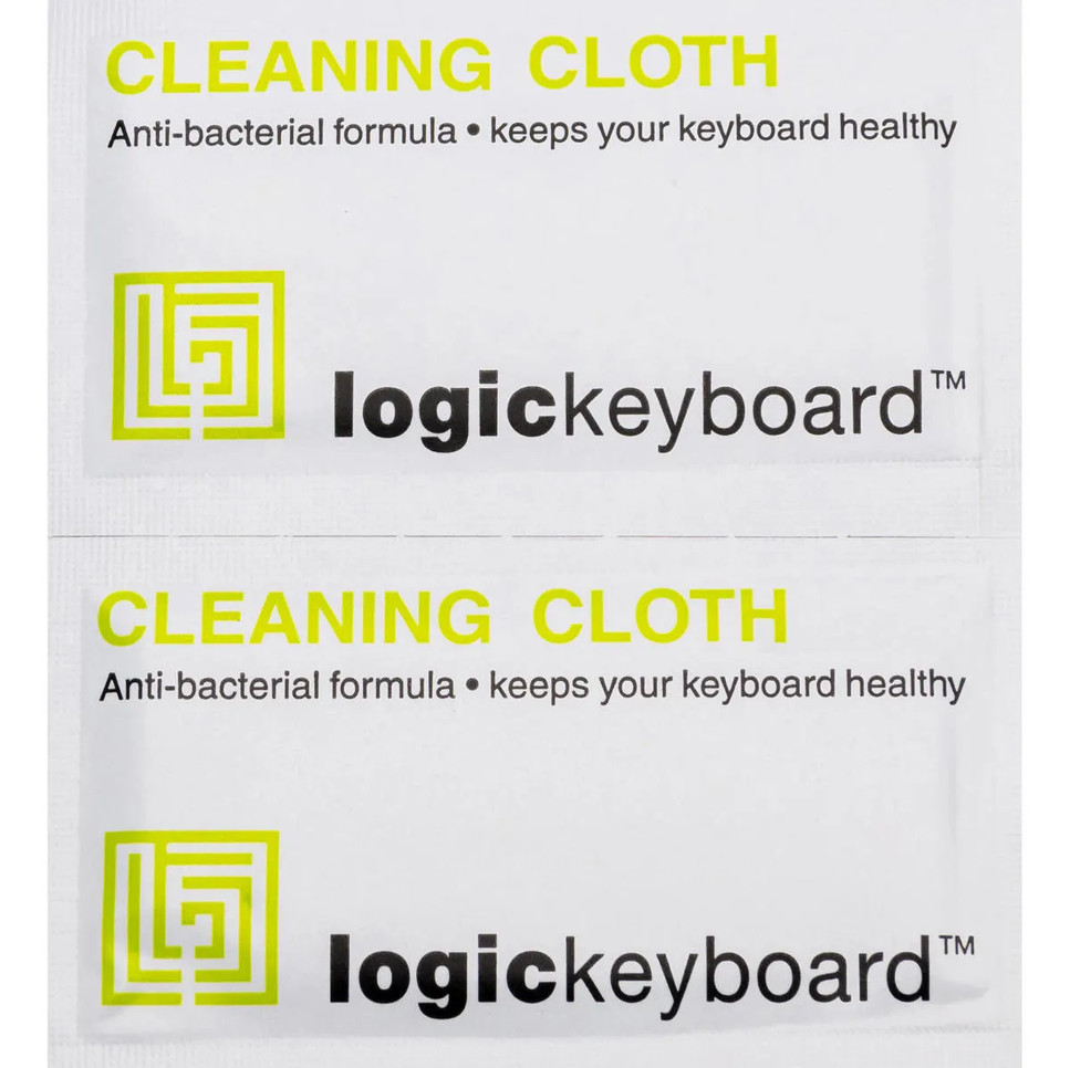 LogicKeyboard Anti-Bacterial Keyboard Cleaning Cloth - 20 Wipes - NEW