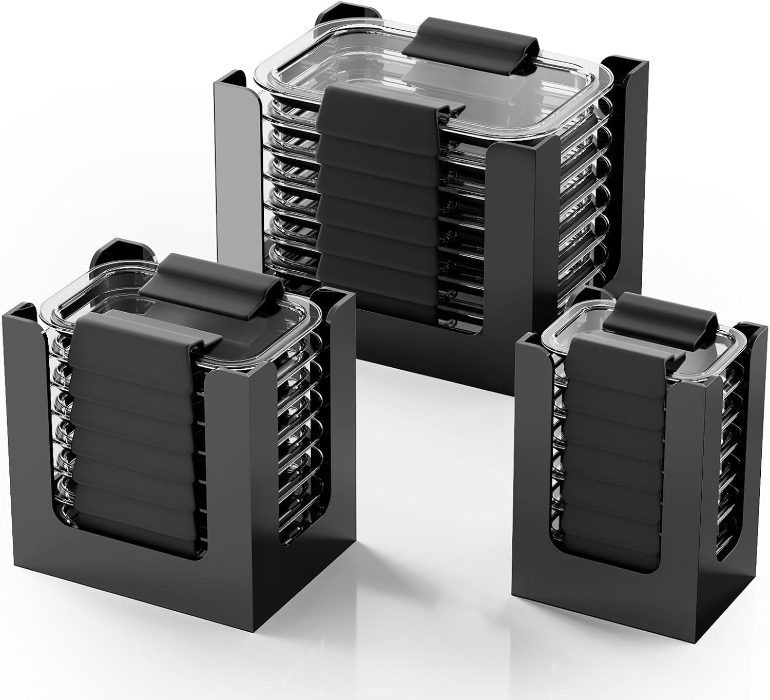 Acrylic Lid Organizer for Rubbermaid Brilliance Storage Containers,3-Piece | Acr