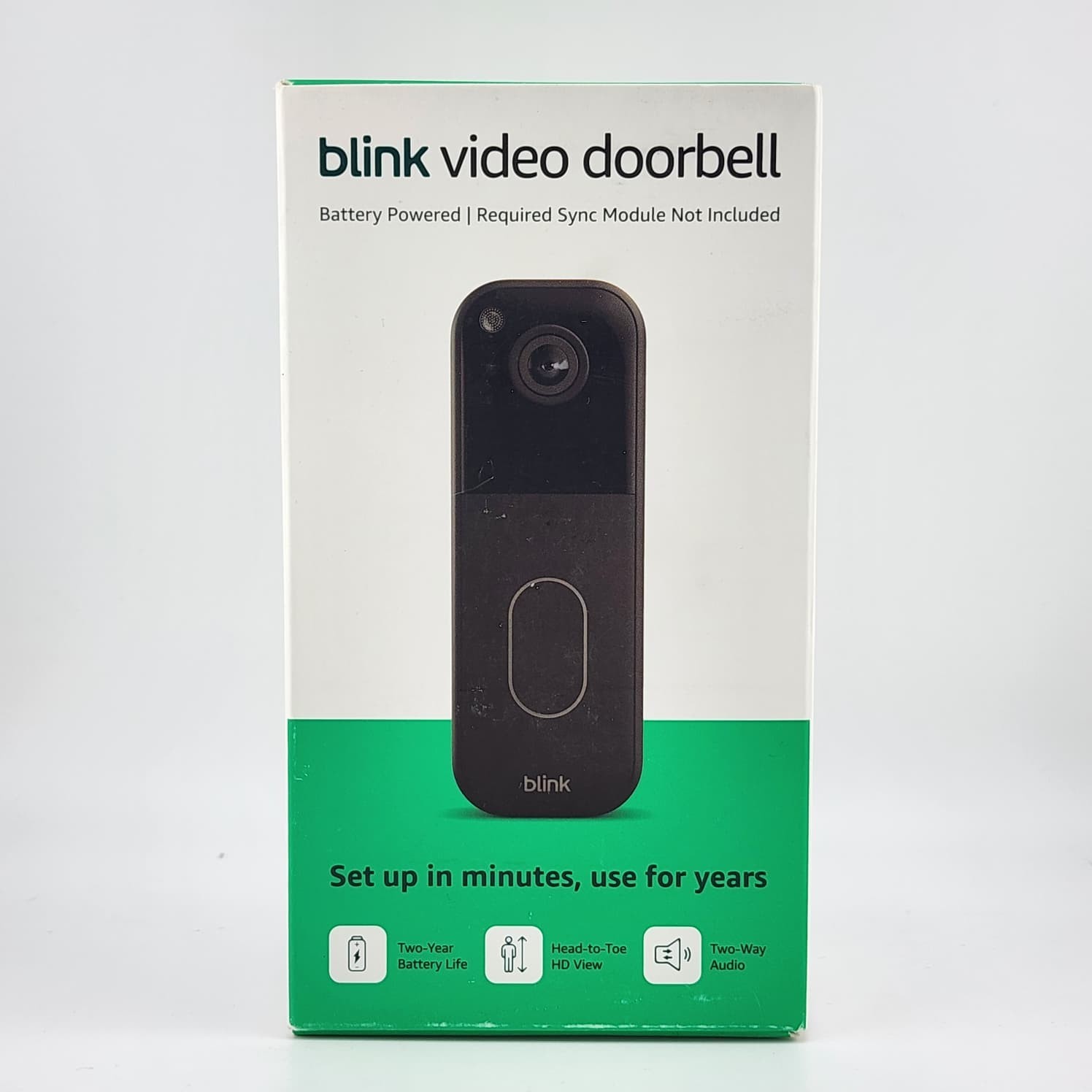 Blink Video Doorbell (BLACK) (2nd Gen/2025 MODEL) Sync Module not included
