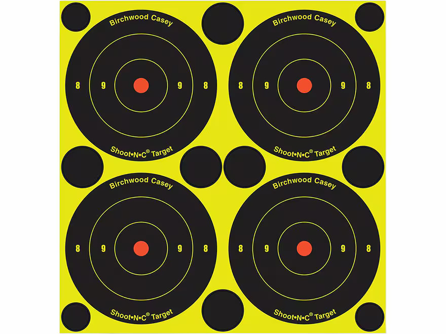 Birchwood Casey Shoot-N-C Adhesive 3" Bullseye Target 240PK