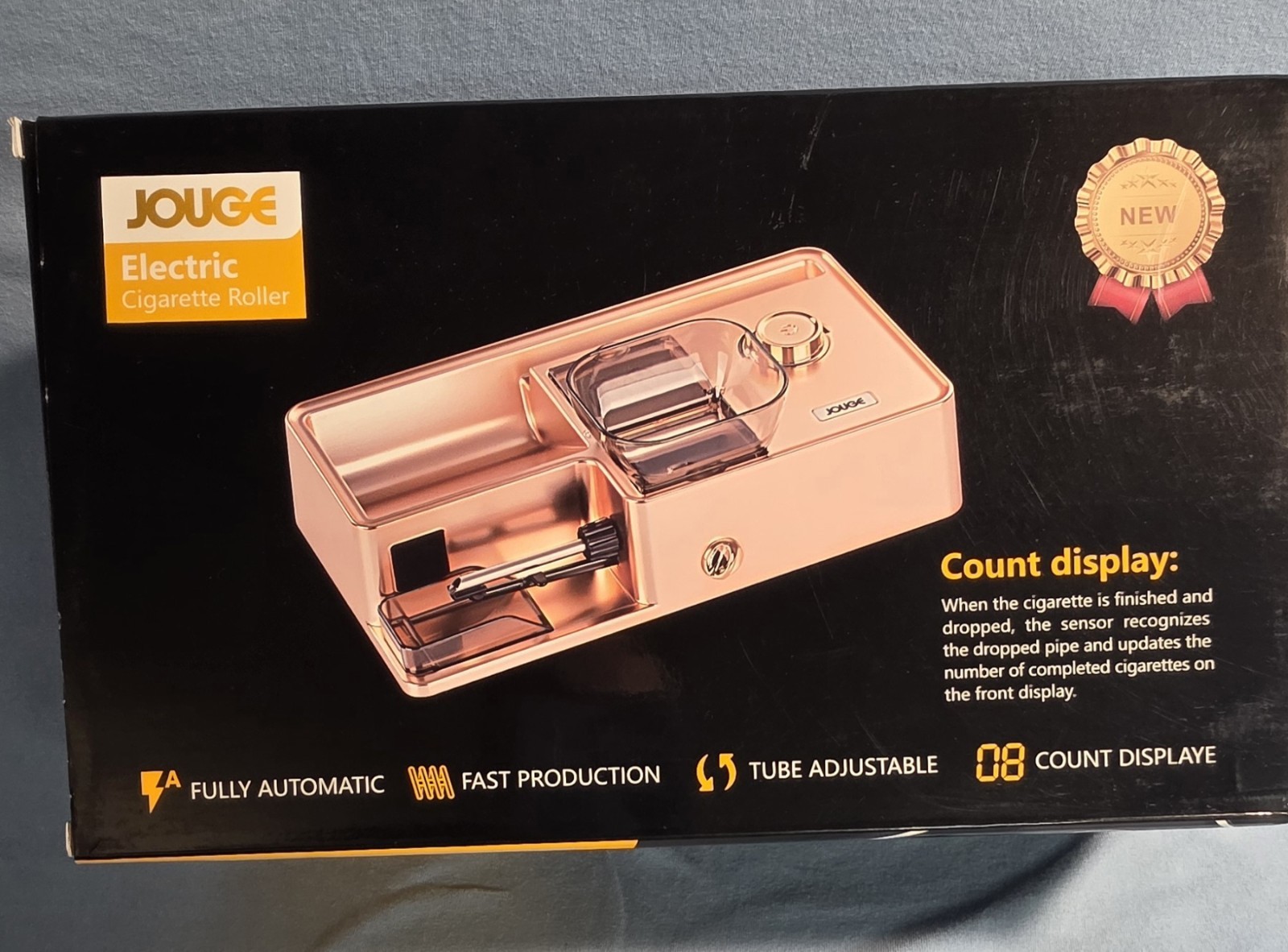 Jouge Automatic Electric Cigarette Roller Counter Injector Portable Machine