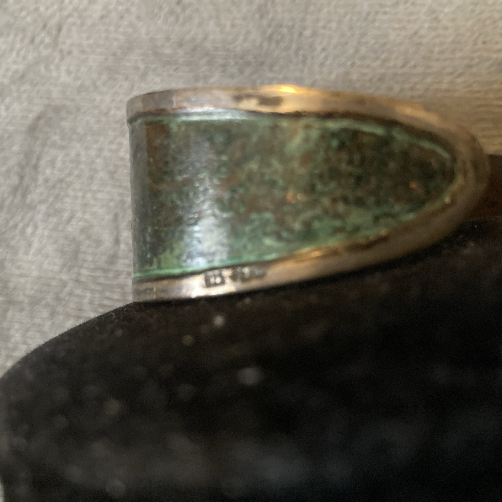 Peru Llama Cuff Bracelet Stamped 825 Peru