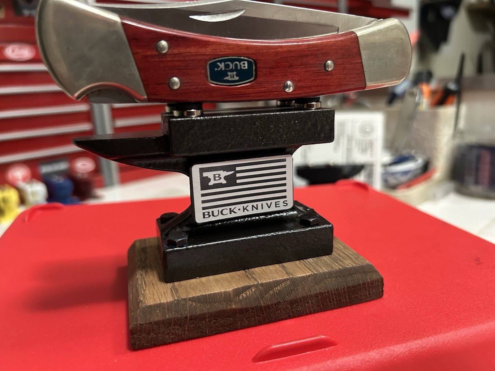 BUCK USA Knife Display Custom Made Amazing Knife Not Included
