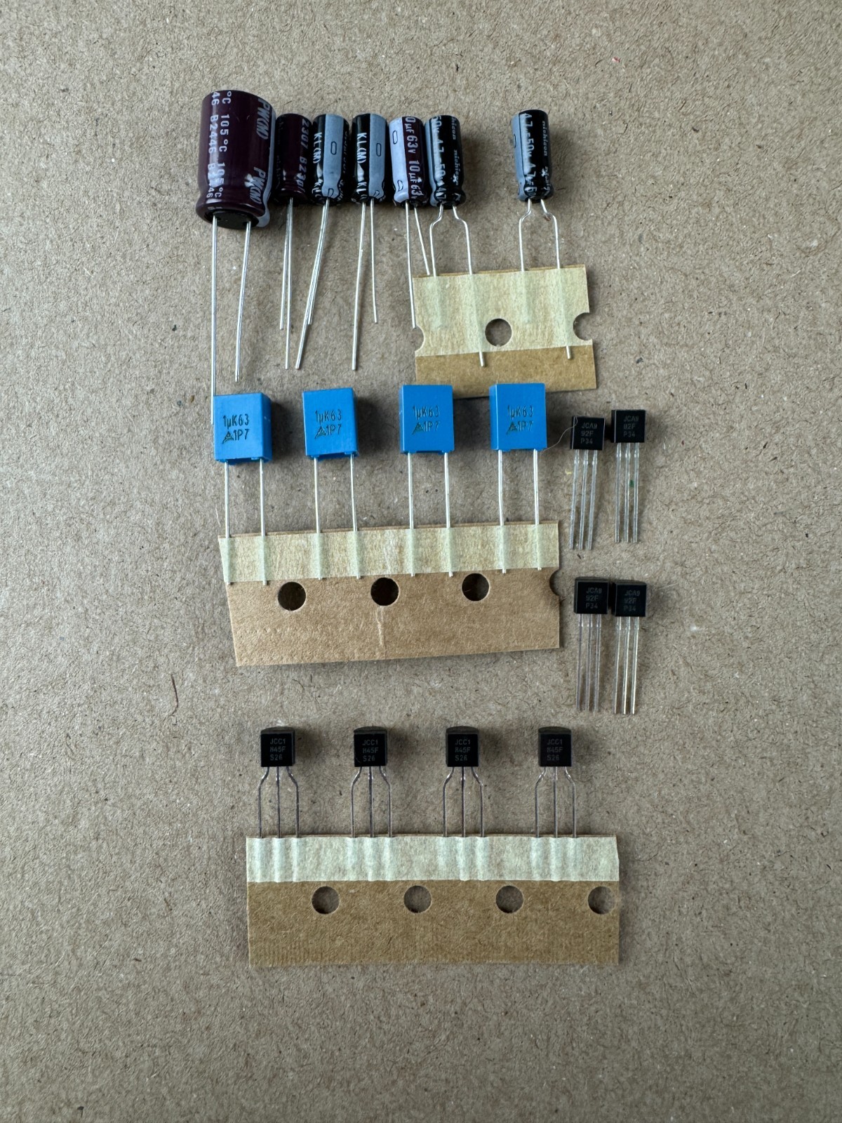 Marantz 2235B 2238 2240 B 2252 Preamp Rebuild Kit PE01 Board Recap Transistors
