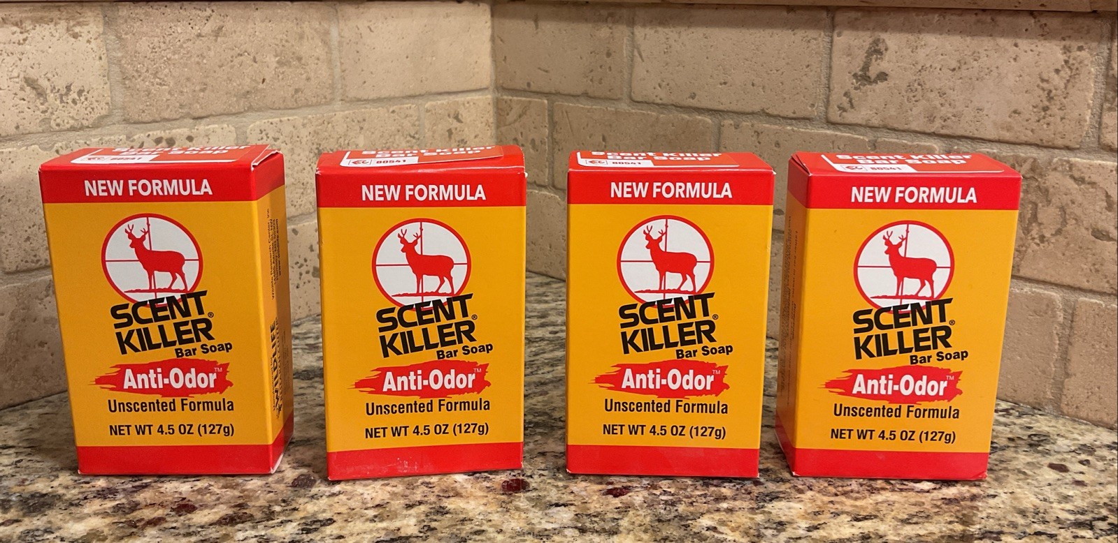 NEW Lot of 4 Wildlife Research Scent Killer Anti-Odor Bar Soap 4.5 oz UNScented