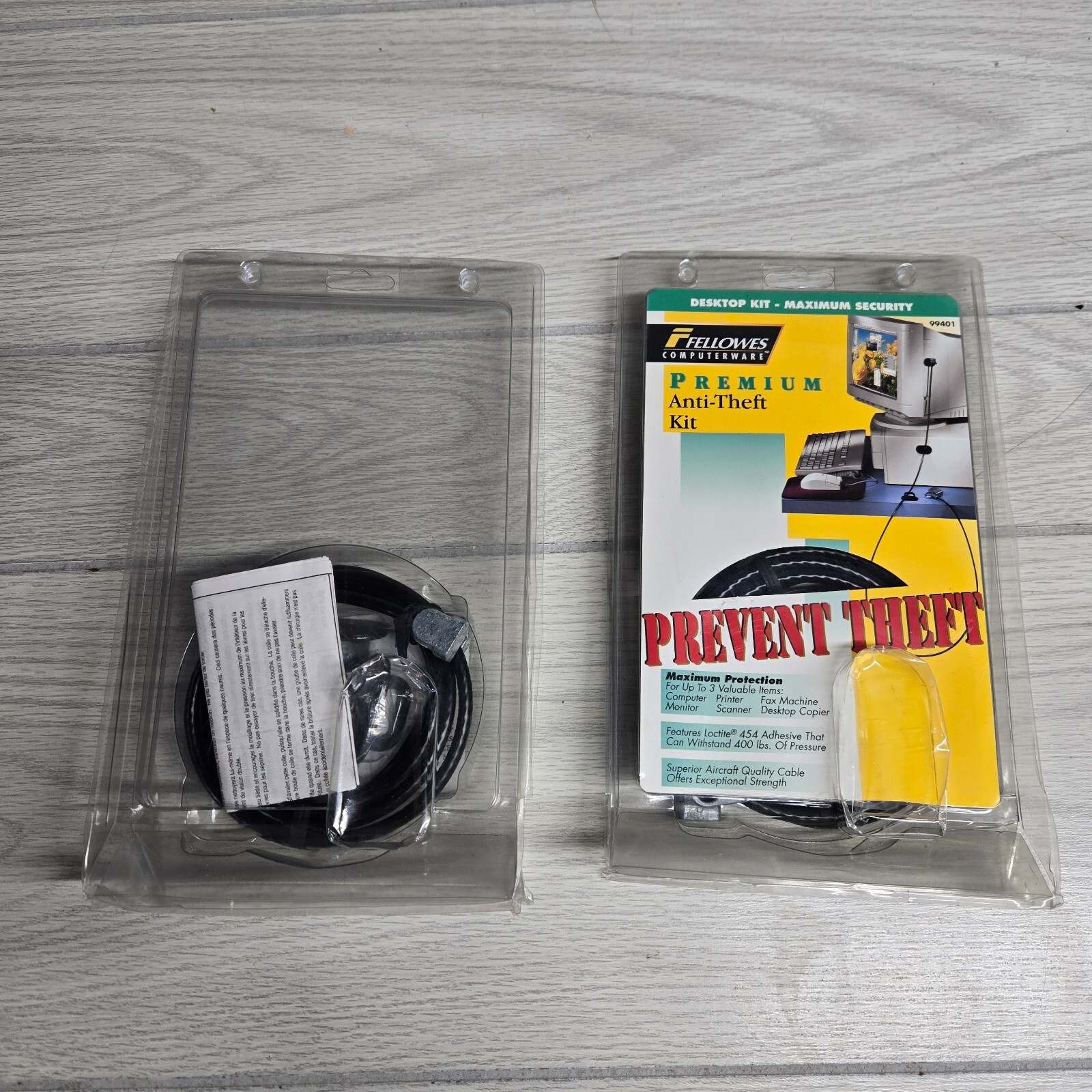 TWO Desktop Computer and Peripherals Security Lock Kit