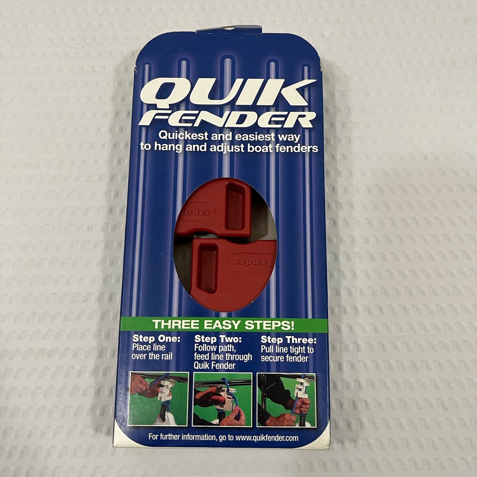 New Quikfender Red Adjustable Fender Holder For Boats Pack Of 2 NEW