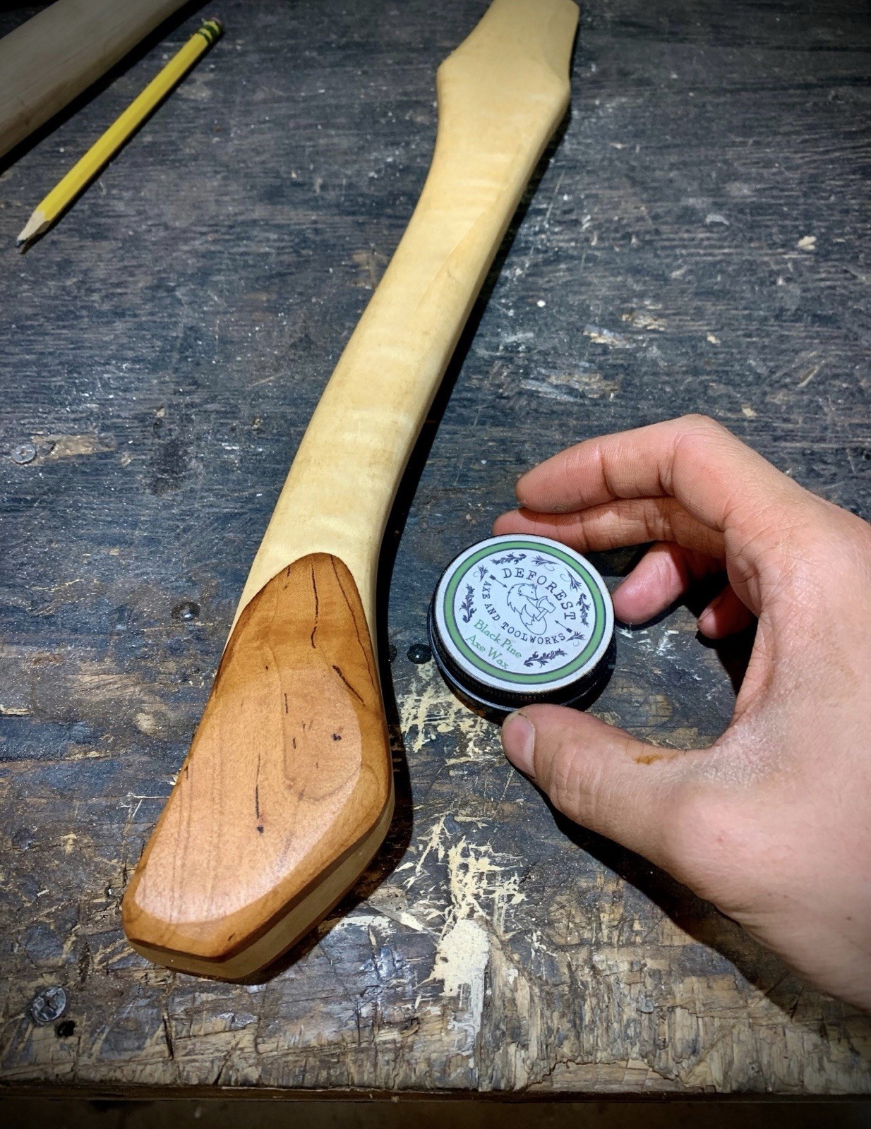 DeForest Black Pine Axe Wax, 4 Oz Container