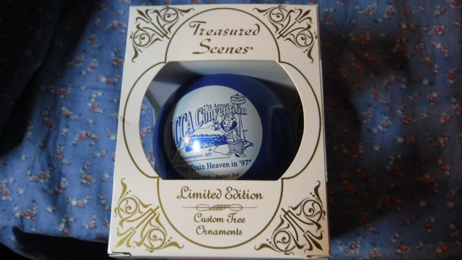 Christmas Ornament w/ Box LCCA 27th Annual Convention Toy Train Heaven in '97