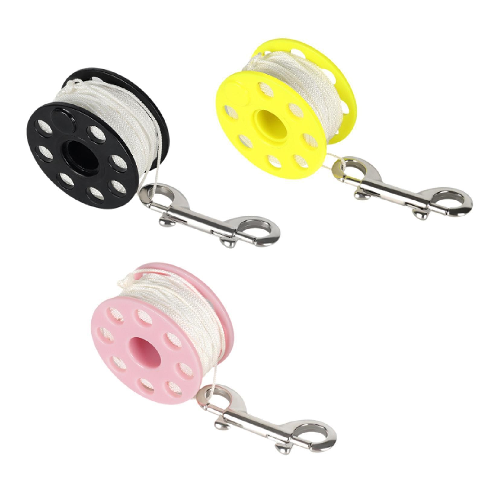 Scuba Diving Reel with Double Ended Clip for Wreck Diving Technical Diving