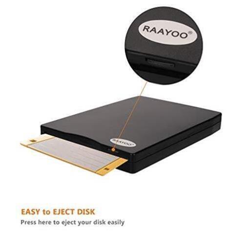 USB External Floppy Disk Drive, 3.5-inch Portable 1.44MB FDD Diskette Drive,