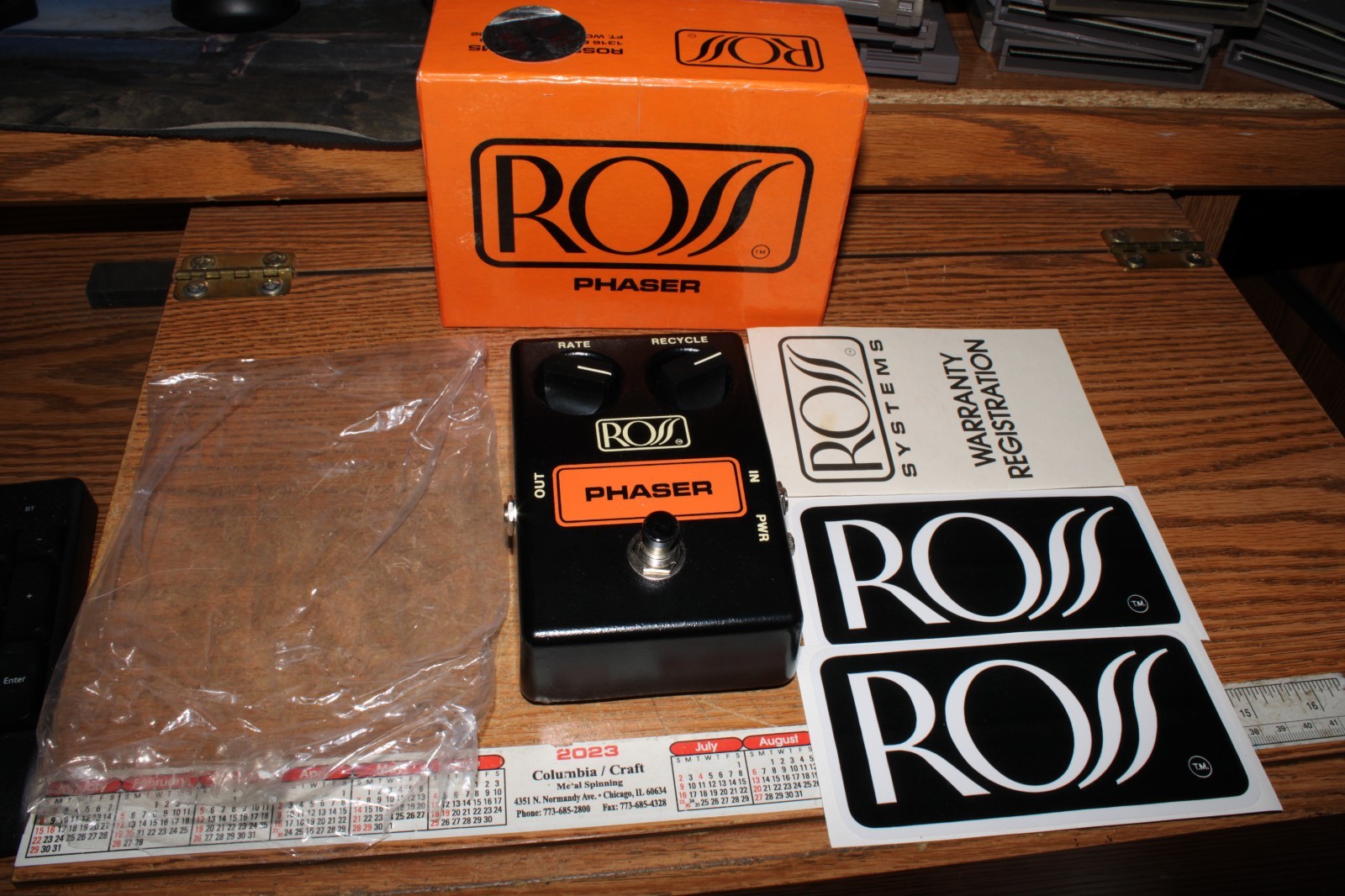Vintage Great Shape Ross R99 Phaser Phase Shifter Effects Pedal Free Shipping