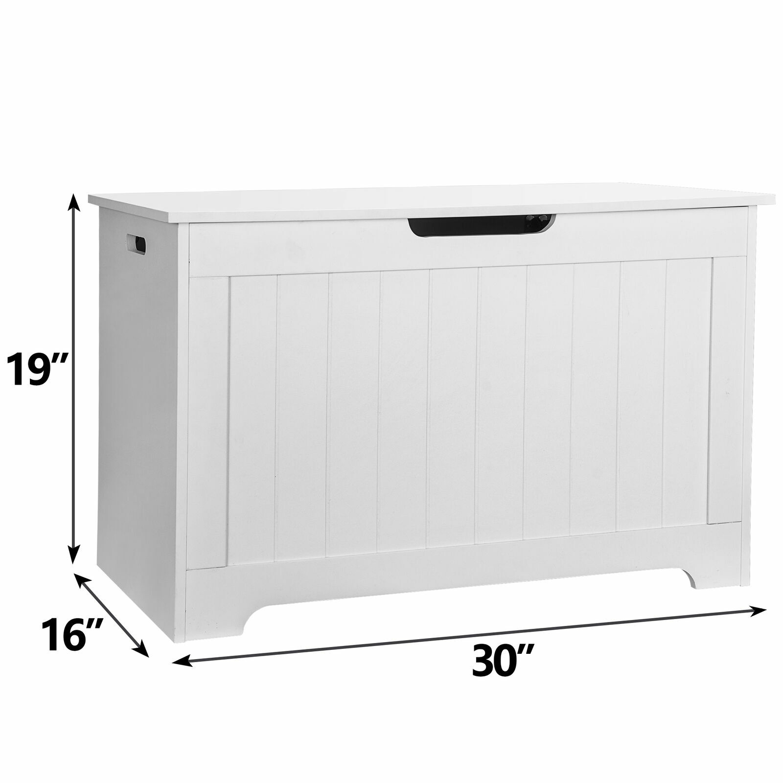 Double Box Entryway Storage Chest Bench Safety Hinge Organizer Furniture Bedroom