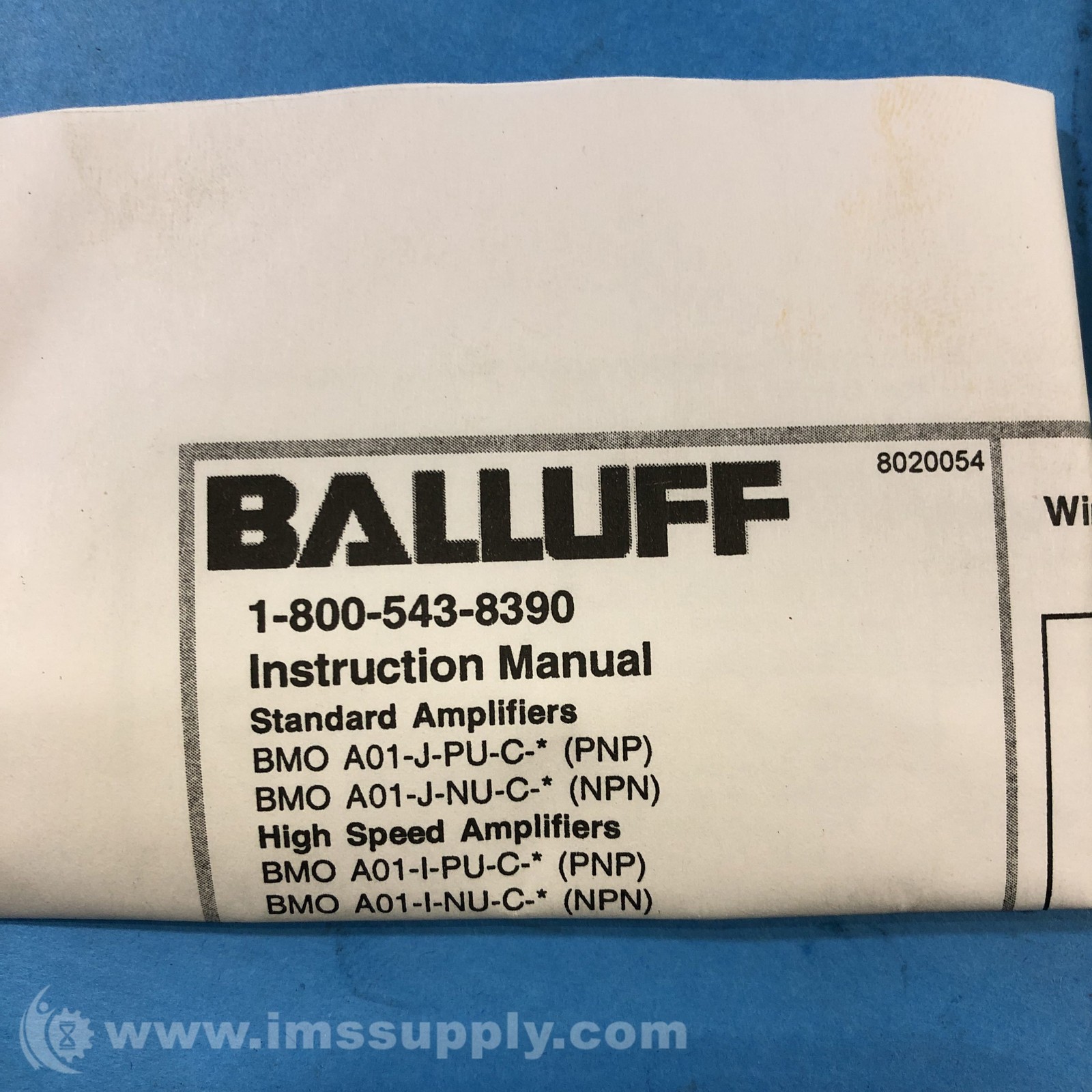 Balluff BMO-A01-J-PU-C-02 Photoelectric Sensor FNOB