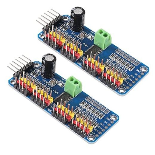 2Pcs PCA9685 16 Channel 12-bit PWM Servo Motor Driver Board I2C interface 2PCS