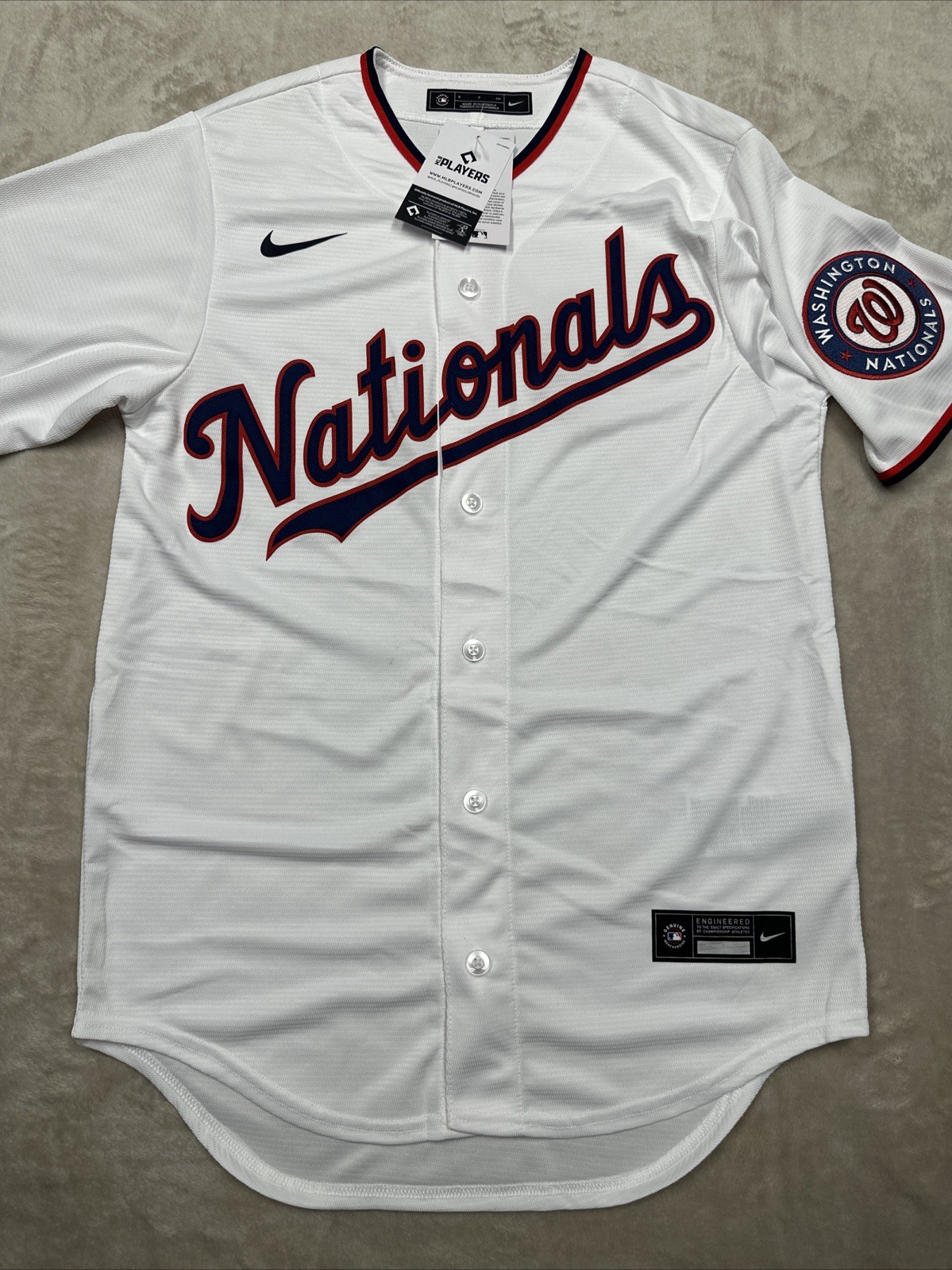 Nike Washington Nationals Home White/Small Jersey  #T770-NAWH
