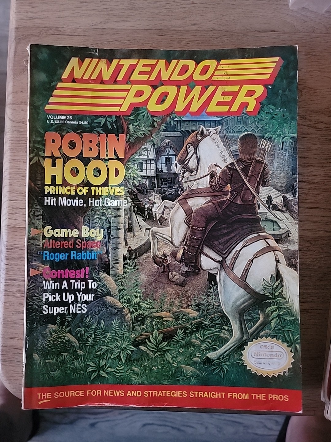 Nintendo Power - Volume 26 - Robin Hood w/ Metroid Poster, Players Poll
