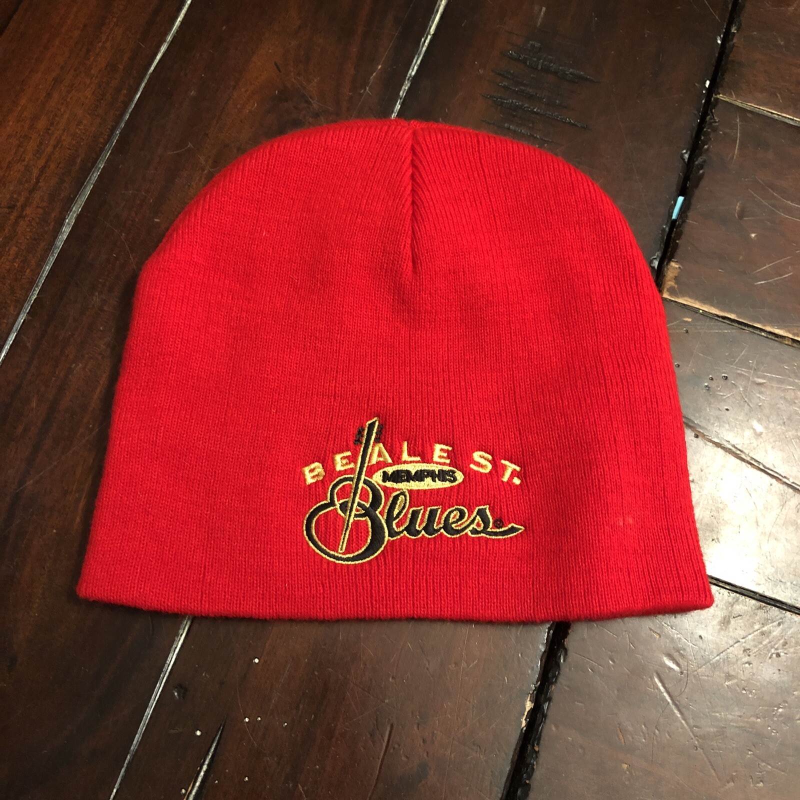 Beale St. Memphis Blues Beanie Red NWT