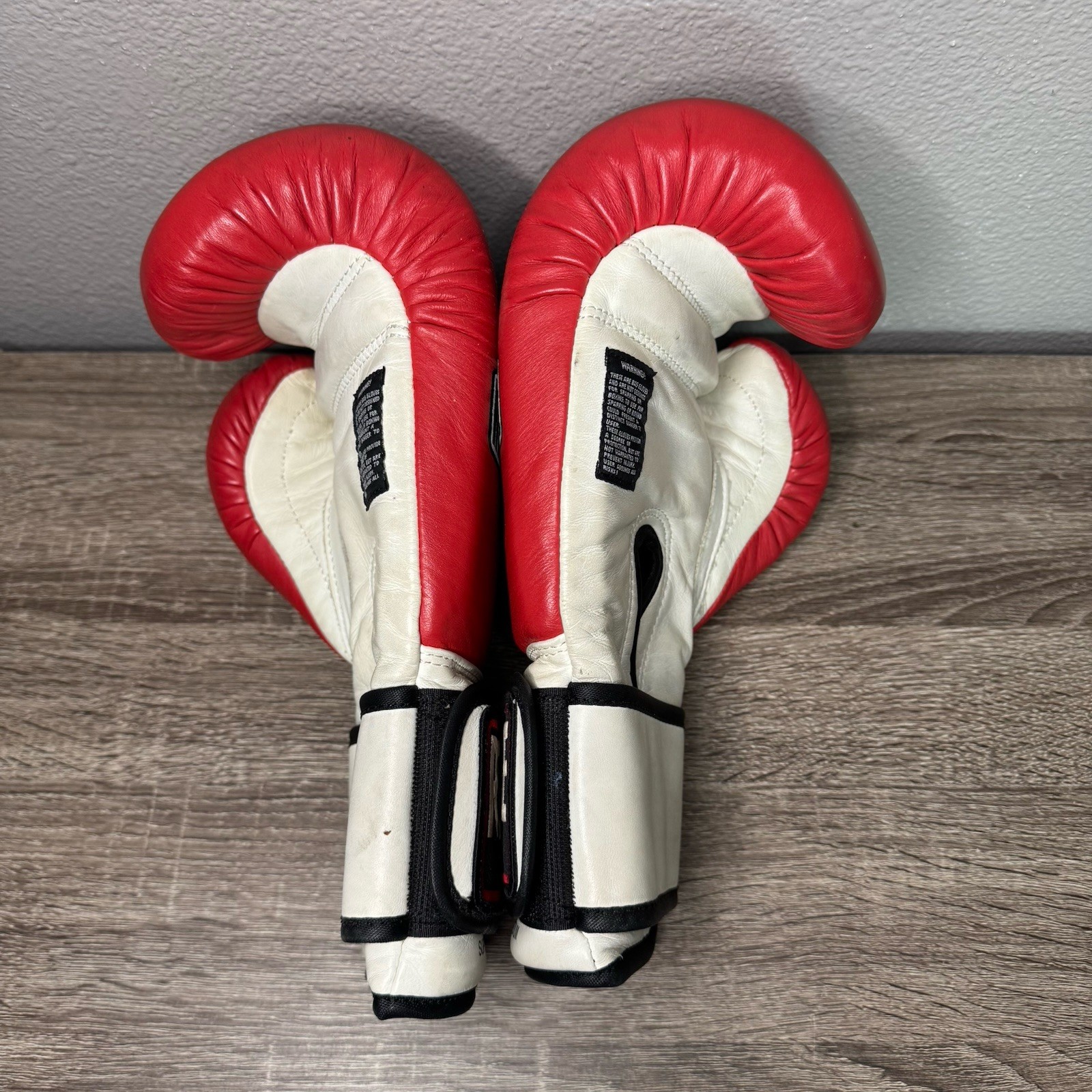 Ringside Super Bag Glove Medium Red White Hook And Loop Boxing Training