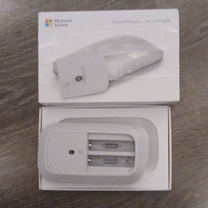 Microsoft Surface Mobile Mouse Bluetooth Wireless Optical Scroll Wheel Gray