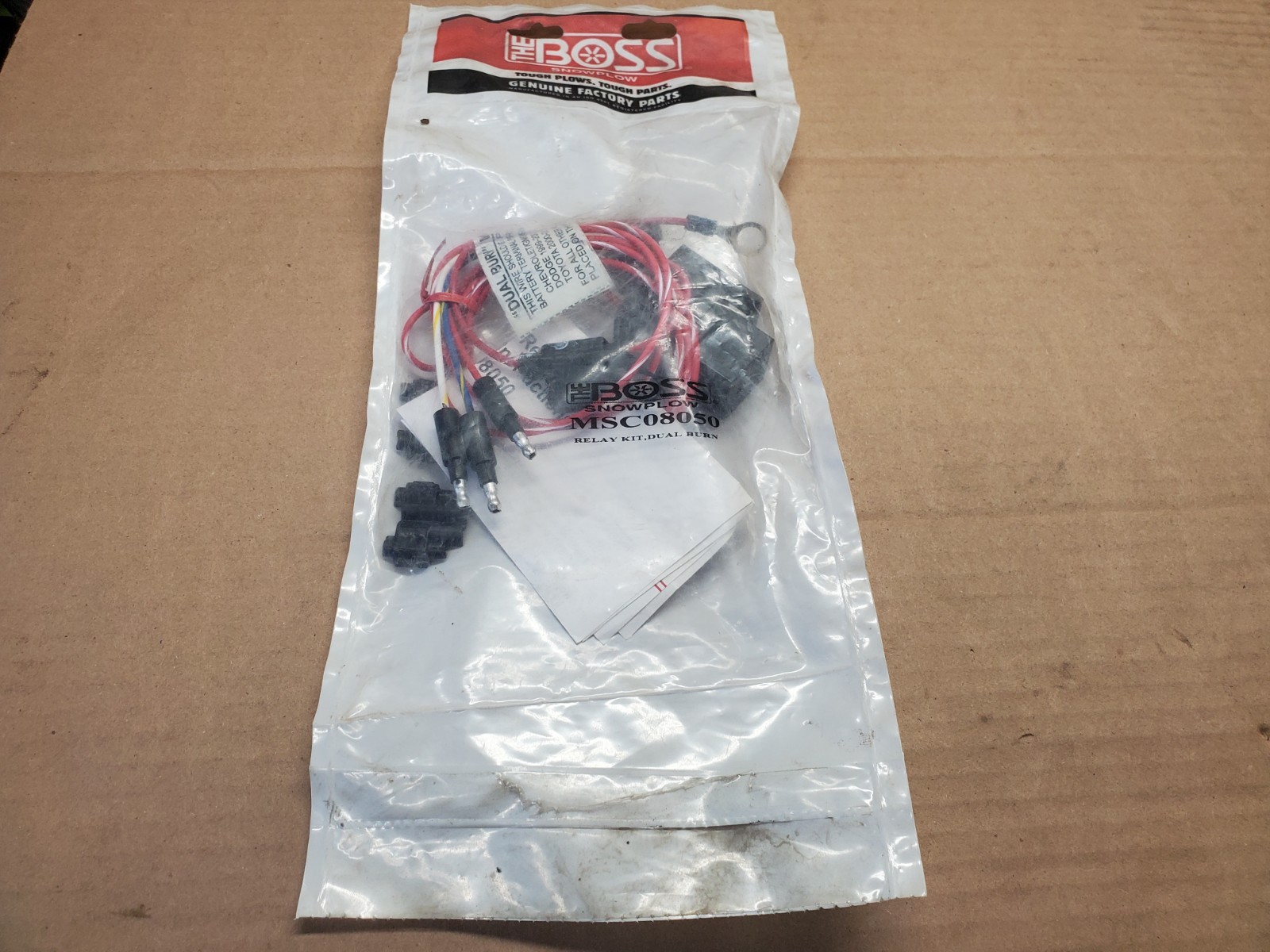 OEM Boss Snow Plow Vehicle Side Dual Burn Relay Kit MSC08050 SL2 Lights MSC04316