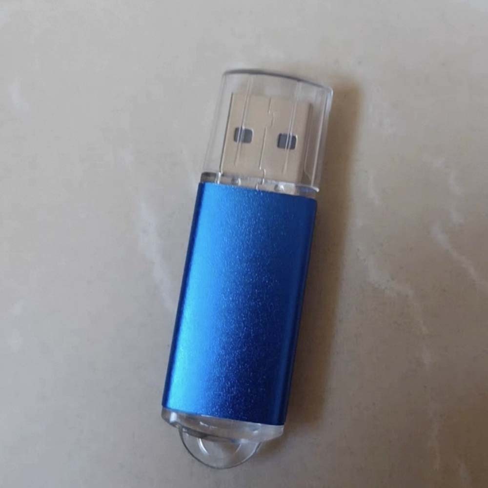 Blue 1GB USB 2.0 Flash Drive Metal Waterproof U Disk Memory Stick