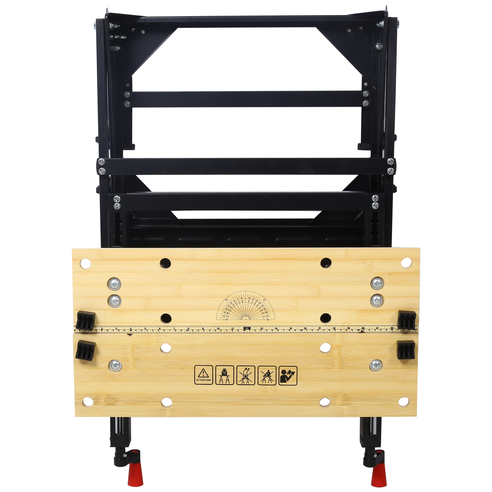 Multifunctional Workbench Foldable Workbench w/ Adjustable Jaws for Woodworking