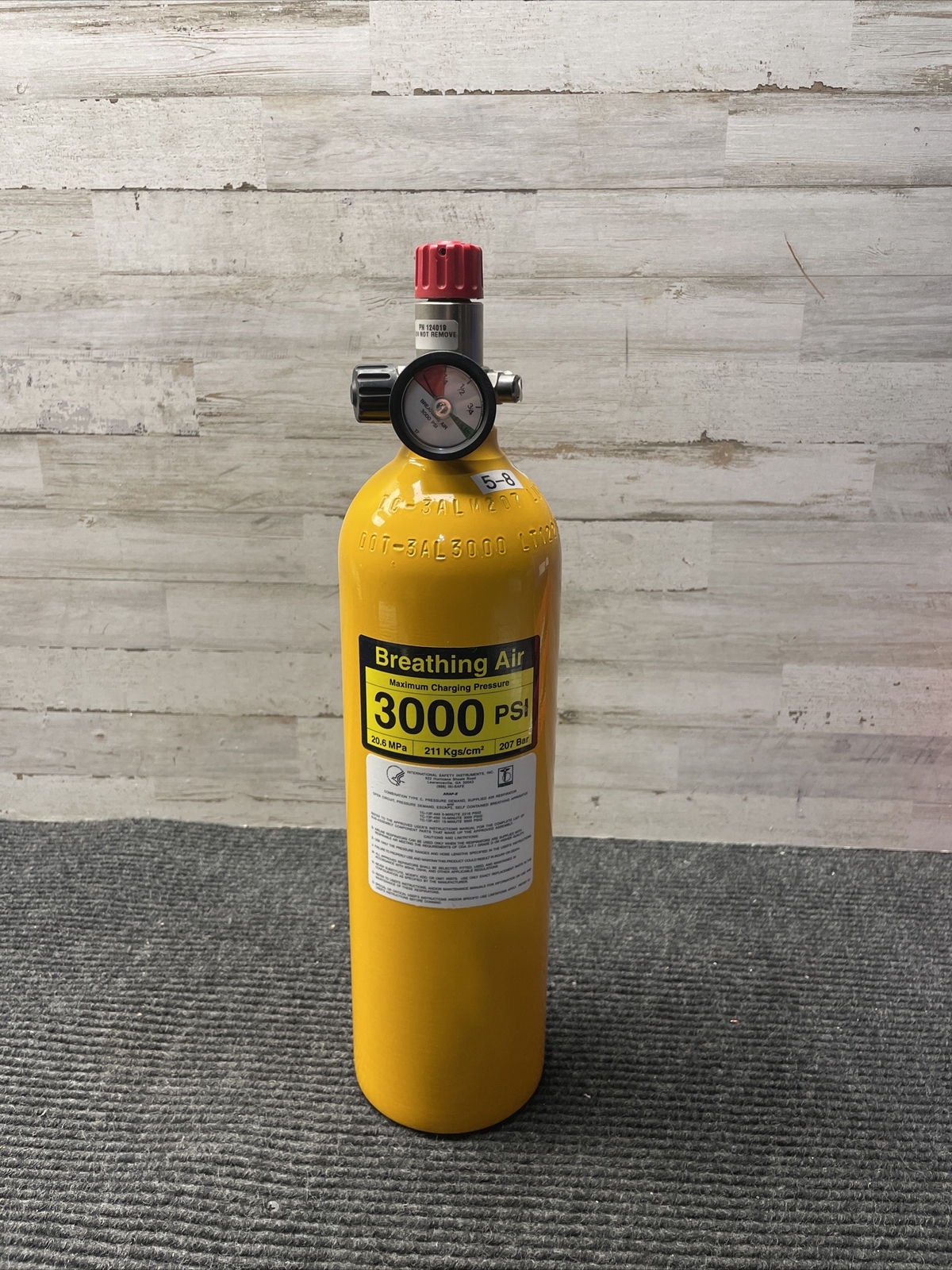 Tc-3al 3000 psi air cylinder tank ISI CARLETON FIREFIGHTER Bottle