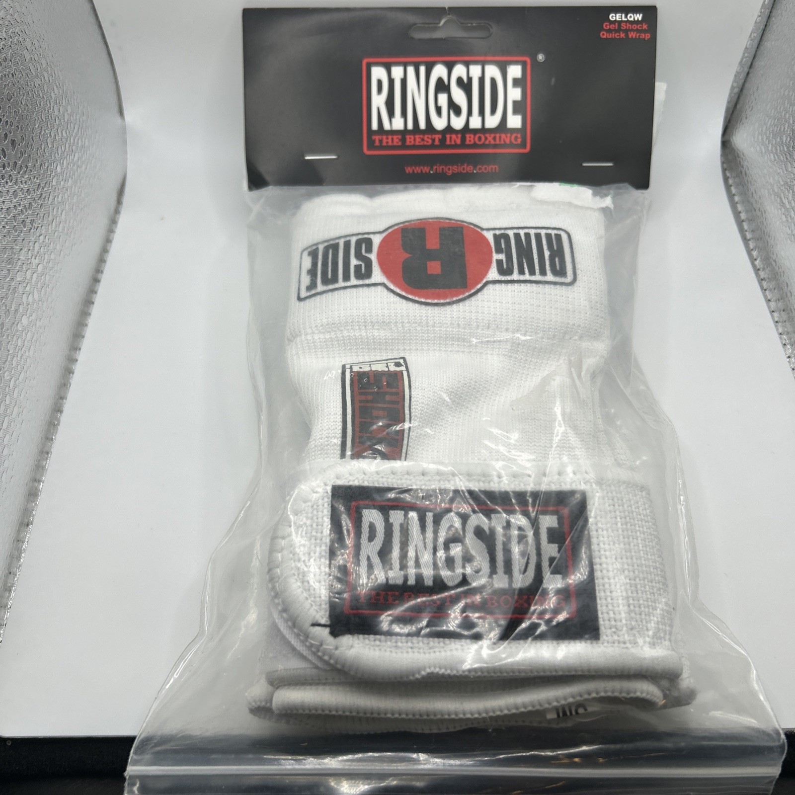 Ringside Quick Wrap Gel Shock MMA Boxing Hand Wraps, Small White T1