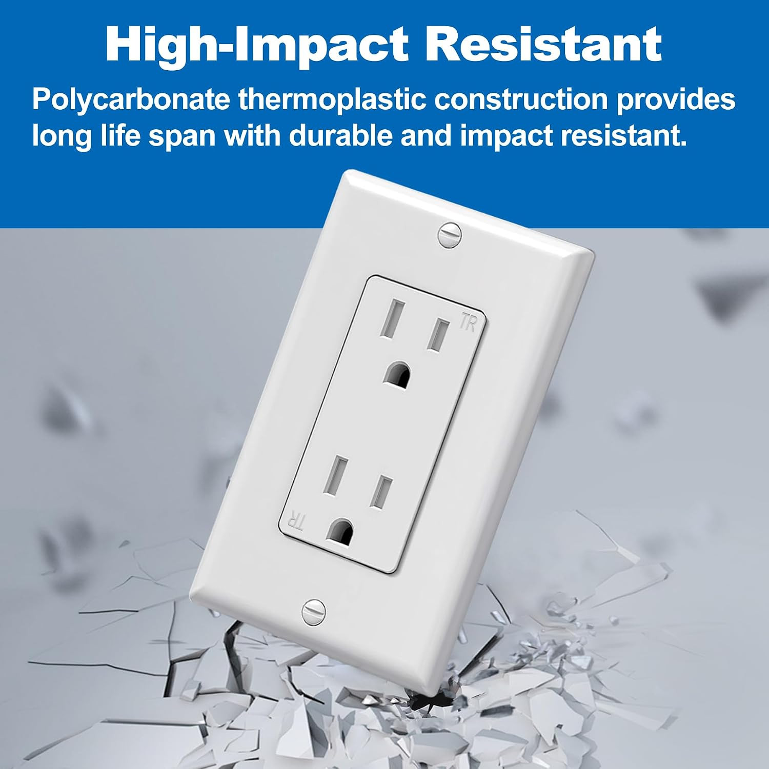 50 Pack 15 Amp Decorator Receptacle Outlet and 20 Pack Single Pole